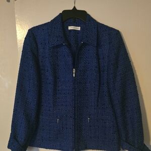 Coldwater Creek Textured Blue Blazer